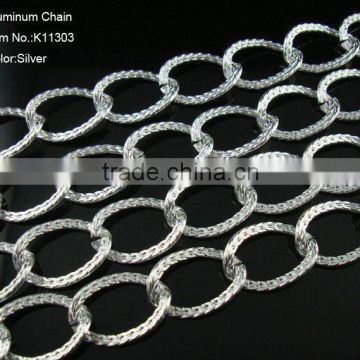 Aluminum chain,Silver plated