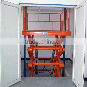 cargo handing fixed scissor hydraulic lifting platform