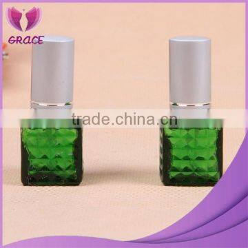 5ml green square perfume glass bottle