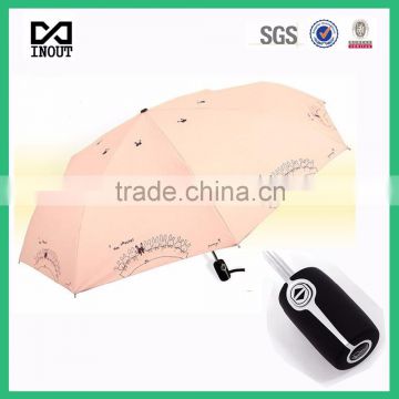 21 inch auto open close custom high quality 3 folds umbrella