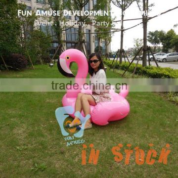 1.5m pvc pink giant inflatable flamingo pool toy water float in stock