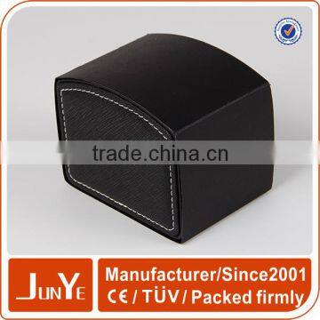 Black sturdy empty customised pu leather gift box