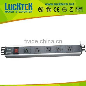 PDU 5 ways industrial plug and socket