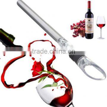 Stainless Steel Red Wine Chiller Chilling Rod Stick Cooler&Pouring Spout Aerator