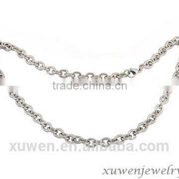 3mm width rolo cable 316l stainless steel jewelry chain