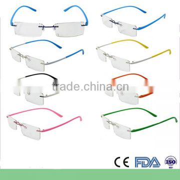 Colorful cheap rimless optical frames