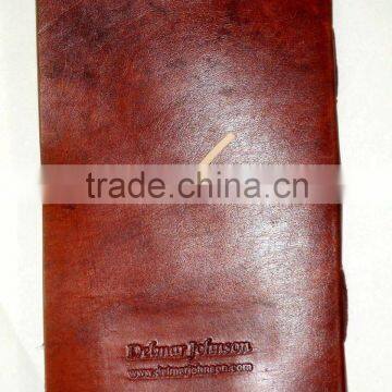 Cowhide Vintage Leather Journal with Sewn Binding