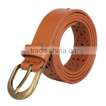Brown Rivet Studded Belt For Female Leather SWF-15062934 photo-1