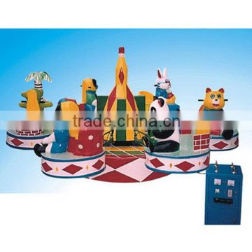 Durable promotional kiddie merry go around