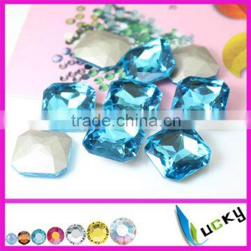 Wholesale Jewelry Beads Crystal Material 23mm Square Shape Rhinestones