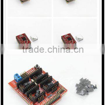 Electronics New cnc shield v3 engraving machine / 3D Printer / + 4pcs A4988 driver expansion board