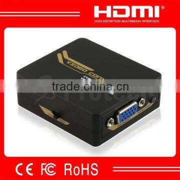 Professional CVBS/S-Video to VGA Converter Upcaler 1080P Support PAL NTSC TV Syetem VGA Converter