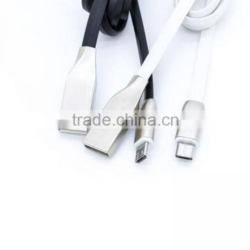 Newest Zinc Alloy Connector Micro USB Data Cable for Samsung Huawei Xiaomi Mobile Phones photo-2