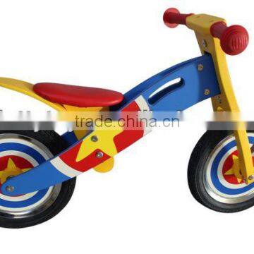 Hot sale colorful wooden bike toy