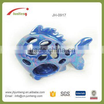 home decor blue glazing ceramic japanese garden decor for ocean