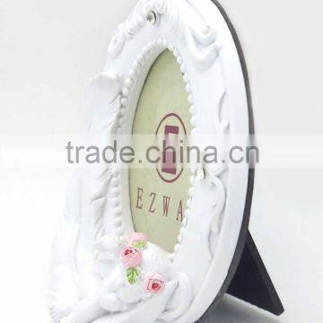 Wholesale White Cupid Deaign Resin Angel Family Tree Photo Frame