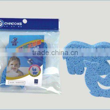 cartoon bath cellusose sponge pads