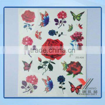 rose flower tattoo sticker body sticker