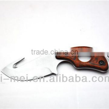 round blade cutting combat knife