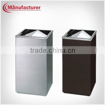 Outside Steel Pericarp Square Waste Bin/Street Rubbish Dustbin