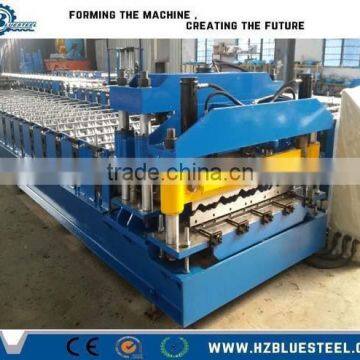 Long Span Color Coated Corrugated Roofing Sheet Roll Forming Machine For Sale