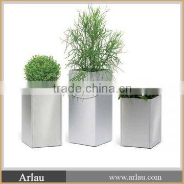 Arlau stainless steel public flower planter steel planter box