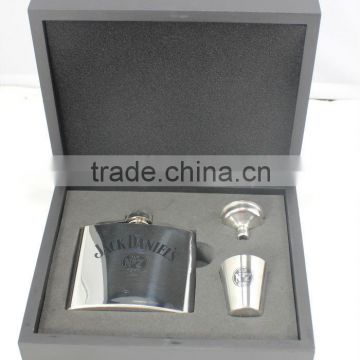 500ml hip flask set,silver hip flask