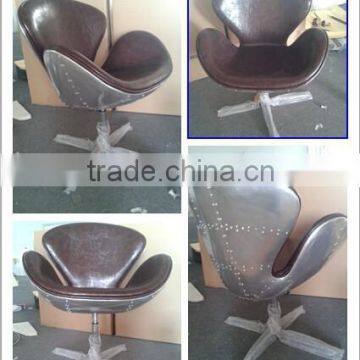 aluminumFiberglass swan chair/vintage aviator chair/ vintage aluminium chair