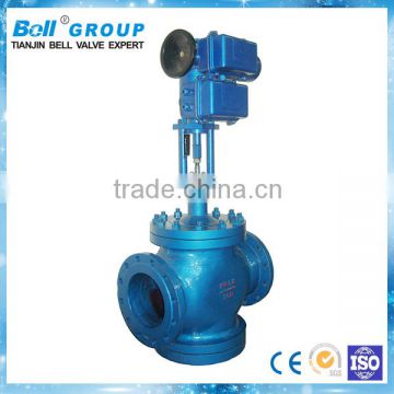 ductile iron electric 3 way control valve