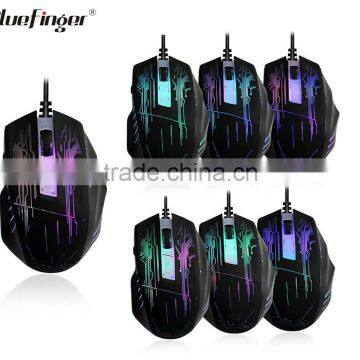 Fashional Rainbow Backlit Wired Keyboard and Mouse Combo Set for Laptop Desktop photo-4