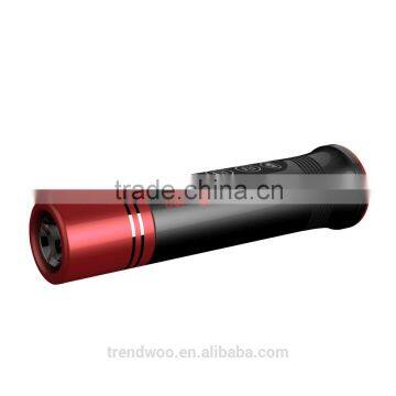 Trendwoo outdoor led flashlight bluetooth speaker with USA CREE LED bead.