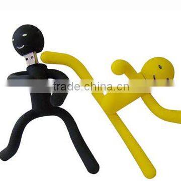 custom PVC usb flash drive human shape usb stick