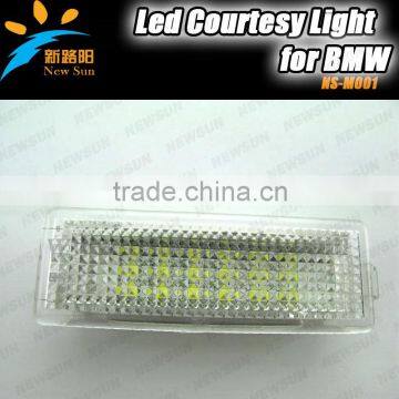 E90(325i UP)/E90N/E92/E93 led courtesy lamp high bright 18SMD canbus led door light for cars with 1year warranty