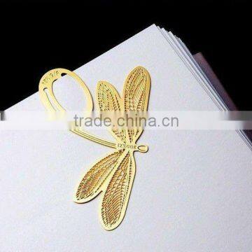 animals style gold-plated dragonfly bookmark