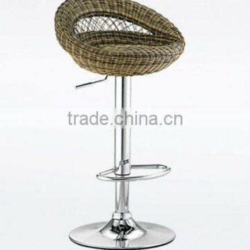 wicker rattan cover plastic bar stool