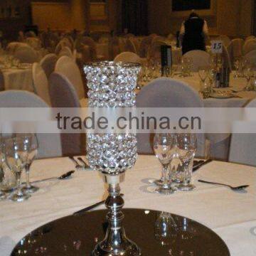 2016 Hot! 98cm Tall Double-use 5 Arms Crystal Candelabra for Wedding Centerpieces