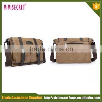 China Manufacturer Best Brand OEM Laptop Men Canvas Messenger Bag photo-3