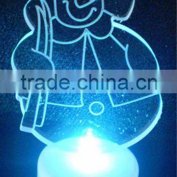 hot selling led santa tealight for christmas,led table light,led christmas gift light