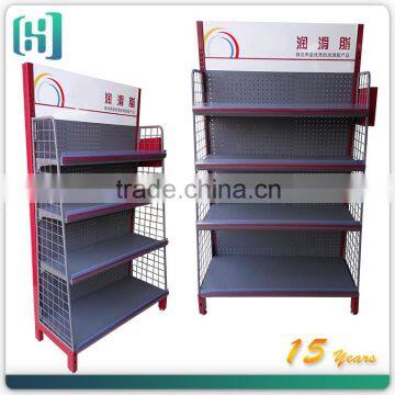 metal floor oil display rack/motor oil display rack/oil bottle rack