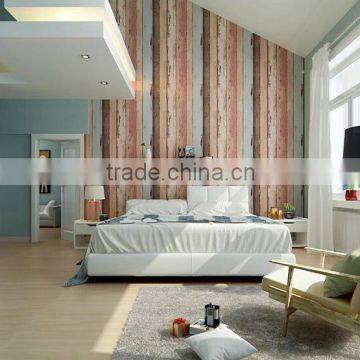 Exclusive interior design wallpaper wooden pattern wallpaper with bottom price