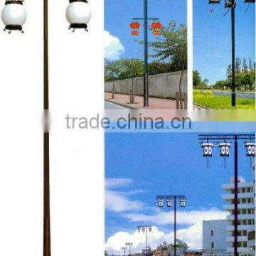 High Quality Galvanized Fashional Decorative Garden Lighting Pole 3m photo-5