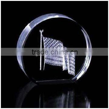 Glass crystal paperweight