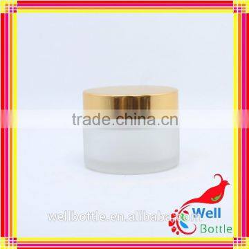Glass Cosmetic Jar With 50ml Frosted Cosmetic Jar for Glass Cream Jar GJ594R