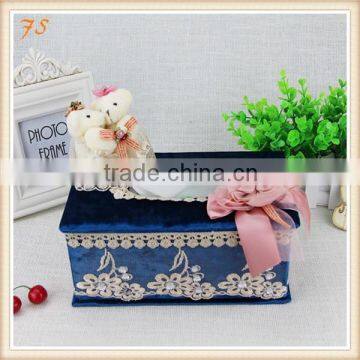 Romantic cardboard tissue paper box