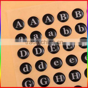 Alphabet Round Dome Epoxy Stickers for Childrens photo-3