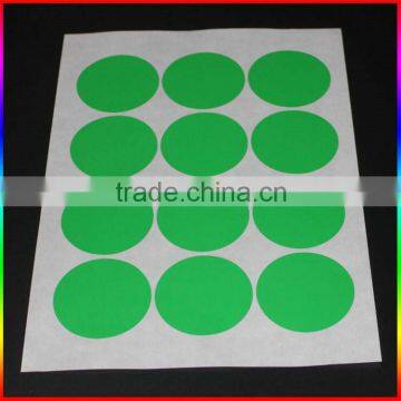 Red Self Adhesive Fluorescent Sticker in Round photo-3