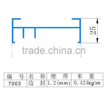 7003 aluminum Eextruded profile for 70 series sliding window