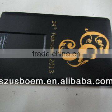 2 sides logo credit card usb flash disk