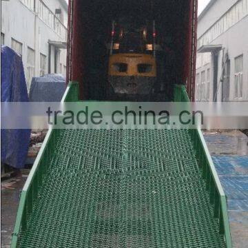 10t hydraulic warehouse dock ramp for cargo unloading