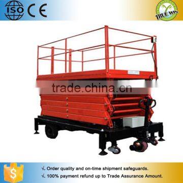 Truewin CE approved Trailer Mobile Electric Hydraulic Scissor Lift for sale